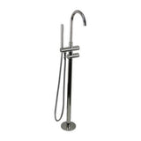 Circo Floor Mounted Bath Set 225mm Spout Mains Pressure With Handshower Polished