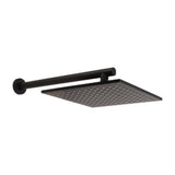 Prestigio Wall Mounted Shower Rose Square Head 250 x 250mm All Pressures Matte