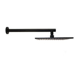 Prestigio Wall Mounted Shower Rose Square Head 250 x 250mm All Pressures Matte
