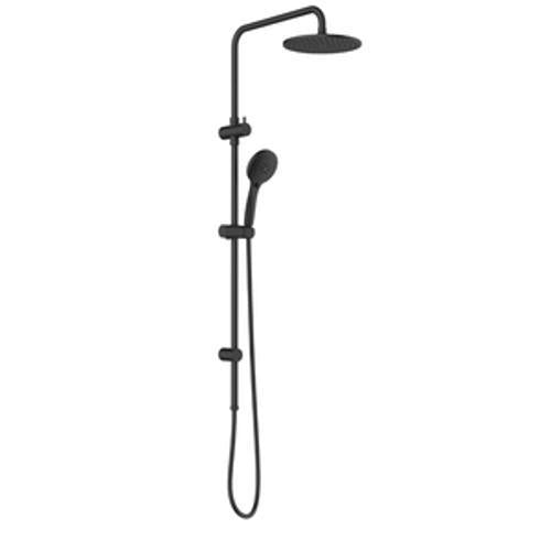 BASIS Rail Shower Round With Overhead Black - STYLUS