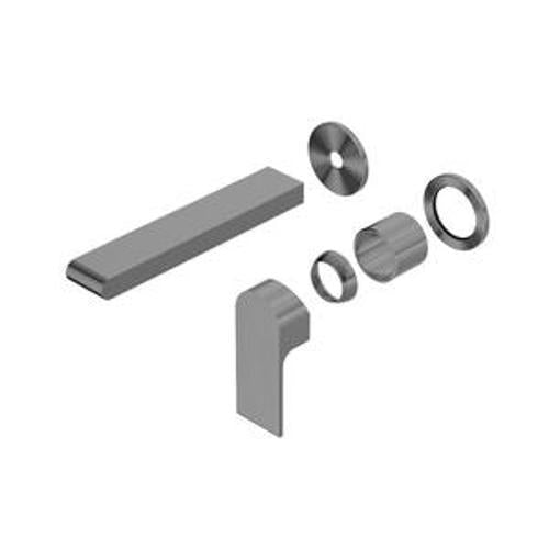 Bianca Wall Basin Bath Mixer Gun Metal Separate Back Plate 187mm Trim Kits Only
