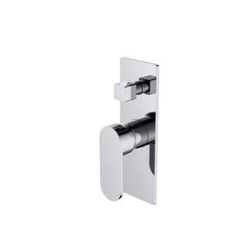 Ecco Shower Mixer With Divertor Chrome - Nero
