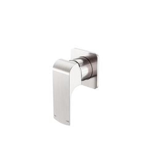 Elgin Shower Mixer Square Back Plate Brushed Nickel Lead Free - Nero