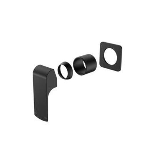 Elgin Shower Mixer Square Back Plate Trim Kit Only Matte Black - Nero