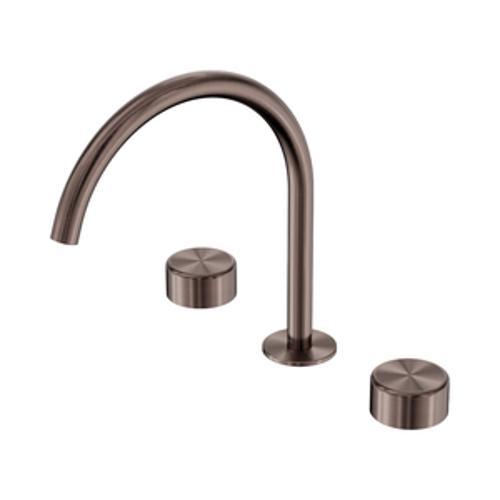 Serenity Bath/Kitchen Set Arc Spout With Metal Handle Brushed Bronze - Nero