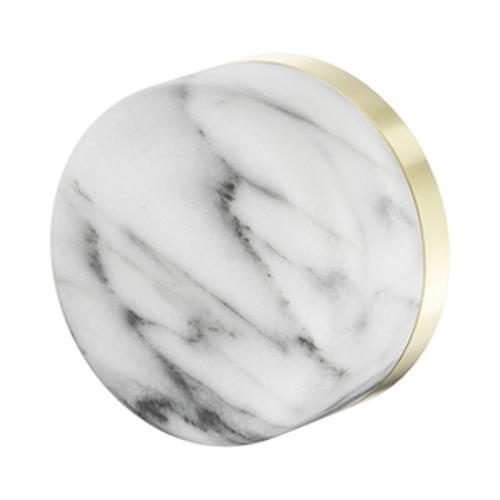 Serenity Progressive Shower Mixer With Arabescato Corchia Handle Brushed Gold