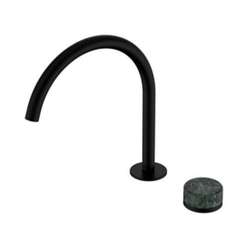 Serenity Progressive Bath/Kitchen Mixer Arc Spout With Verde Alpi Handle Matte