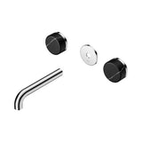 Serenity Wall Basin Set 160mm Spout With Marquina Black Handle Trim Kit Only