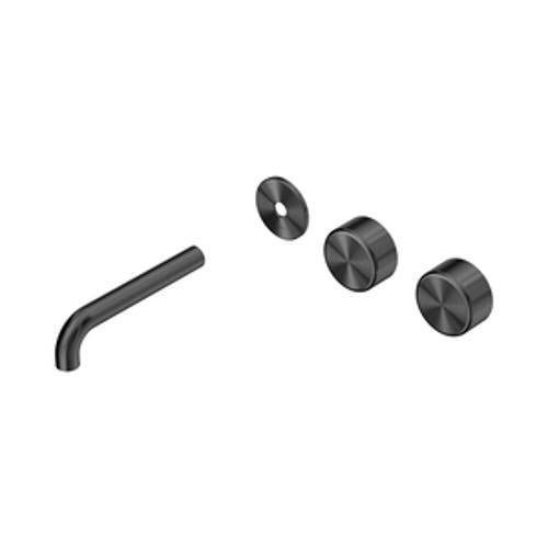 Serenity Wall Basin Set 160mm Offset Spout With Metal Handle Trim Kit Only Gun