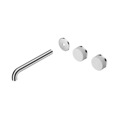 Serenity Wall Basin Set 220mm Offset Spout With Carrara Handle Trim Kit Only