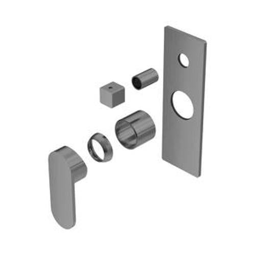 Ecco Shower Mixer With Divertor Trim Kits Only Gun Metal - Nero
