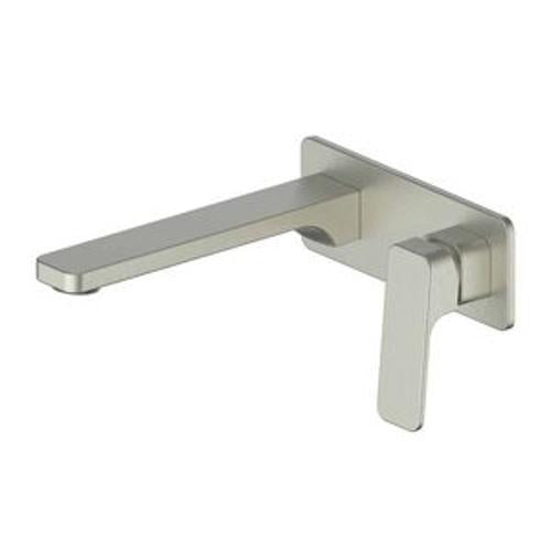 Swept Wall Basin Mixer PVD Brushed Nickel - Greens