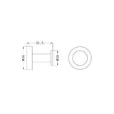 Dolce II Robe Hook Brushed Gold - Nero