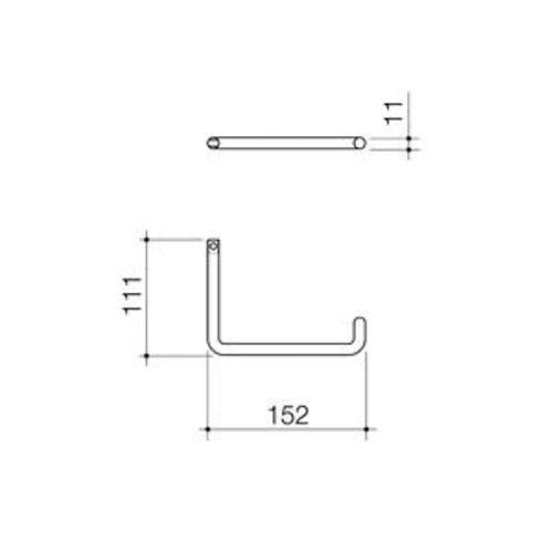 Urbane II Universal Toilet Roll Holder Gunmetal - Caroma