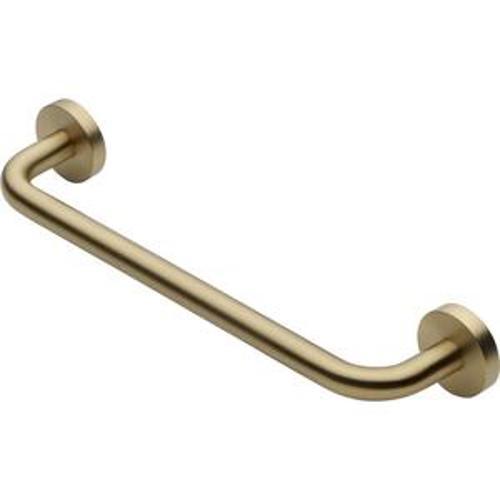 Aura Contour Towel Rail - Heirloom 300mm Brushed Brass