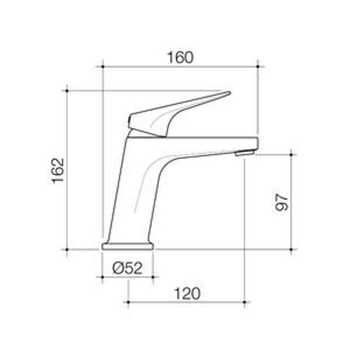 Maku MK2 Basin Mixer Gunmetal - Methven