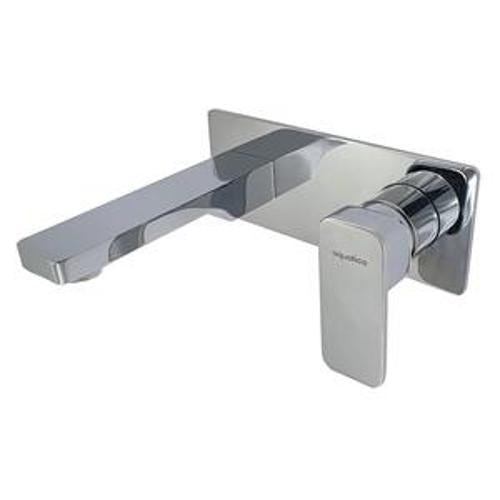 Mia2 Wall Mounted Basin Mixer Chrome DZR Brass and Lead Free - Aquatica