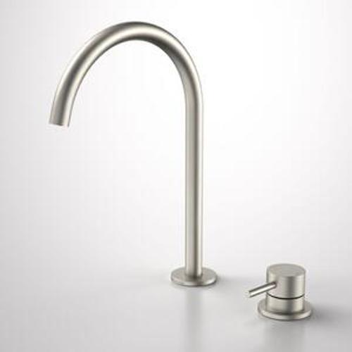 Liano II Hob Basin/Sink Mixer Set - Caroma 200mm Brushed Nickel