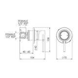 Tate Shower Mixer Custom - Felton