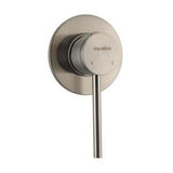 Circo Mains Pressure Shower Mixer With Textured Handle Brushed Stainless DZR