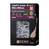 T-REX17 TimbaTX Wood Screw XGuard - Ecko 10g x 100mm 300 Box