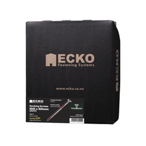 T-REX17 Decking Screw Countersunk T304 - Ecko 10g x 60mm 500 Box