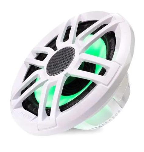 FUSION 6.5" MARINE SPEAKERS PAIR 200W XS SERIES SPORTS WHITE WITH RGB LED LIGHTI