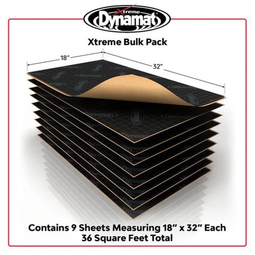 DYNAMAT XTREME BULK PACK SOUND DEADENING (457MM x 812MM x 1.72MM) - 9 SHEET PACK