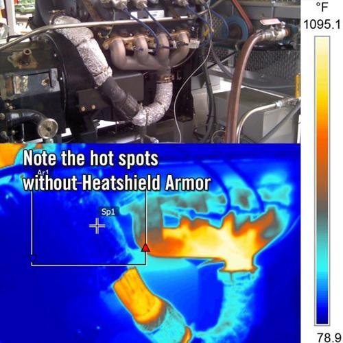 HEATSHIELD ARMOUR HOT PIPE KIT 300MM X 900MM X 13MM + TIES (500MM LONG)