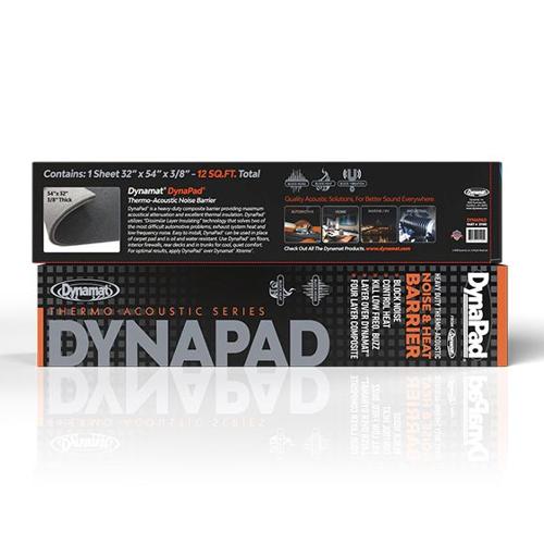 DYNAMAT DYNAPAD SOUND DEADENING AND INSULATION (810MM x 1.37M, 1.1 SQM) - 1 SHEE