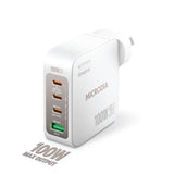 MICRODIA SMARTCUBE NANO 100W 4 PORT GAN WALL CHARGER - WHITE