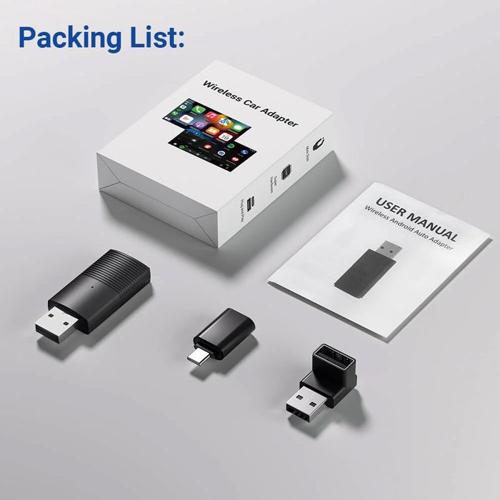 OTTOCAST CARPLAY & ANDROID AUTO TO WIRELESS USB ADAPTER MINI 2-IN-1