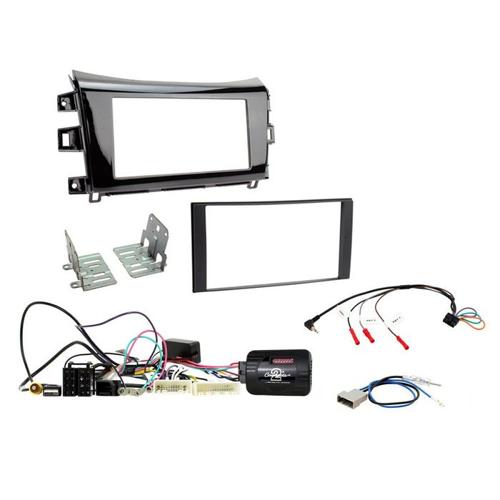 FITTING KIT NISSAN NAVARA 2015 - 2019 DOUBLE DIN (32 PIN PLUG) (GLOSS BLACK) COM