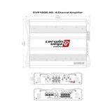 CERWIN VEGA AMPLIFIER CVP SERIES 4CH 55W RMS X 4 @ 4OHM / 75W RMS X 4 @ 2OHM