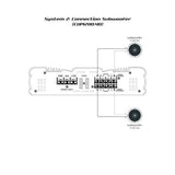 CERWIN VEGA AMPLIFIER CVP SERIES 4CH 55W RMS X 4 @ 4OHM / 75W RMS X 4 @ 2OHM