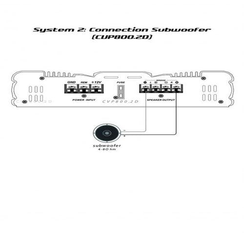 CERWIN VEGA AMPLIFIER CVP SERIES 2CH 60W RMS X 2 @ 4OHM / 85W RMS X 2 @ 2OHM