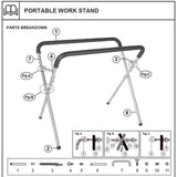 EDS AUTO PORTABLE WORK STAND SPARE RUBBER FOOT SINGLE