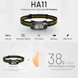 NITECORE HA11 240 LUMEN ULTRA LIGHTWEIGHT DUAL BEAM AA HEADLAMP