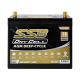 AGM BATTERY DEEP CYCLE DUAL PURPOSE 12V 85AH 620CCA BY SSB (24LX MF) ULTRA HIGH