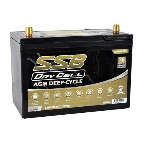 AGM BATTERY DEEP CYCLE DUAL PURPOSE 12V 105AH 780CCA BY SSB (27X MF) ULTRA HIGH