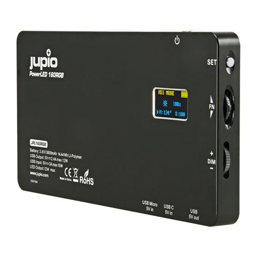 JUPIO POWERLED 160 RGB LED LIGHT / POWER BANK WITH BUILT-IN BATTERY 3800MAH