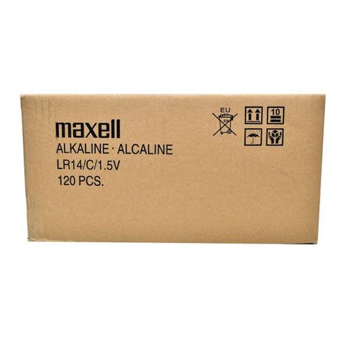 MAXELL ALKALINE C SIZE BULK SIX PACK BATTERIES IN SHRINK WRAP PACKAGING