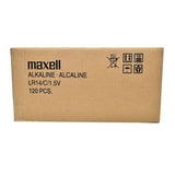 MAXELL ALKALINE C SIZE BULK SIX PACK BATTERIES IN SHRINK WRAP PACKAGING