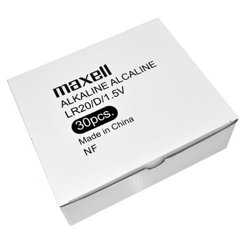 MAXELL ALKALINE D SIZE BULK SIX PACK BATTERIES IN SHRINK WRAP PACKAGING