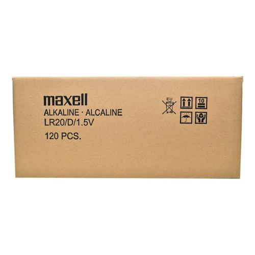MAXELL ALKALINE D SIZE BULK SIX PACK BATTERIES IN SHRINK WRAP PACKAGING