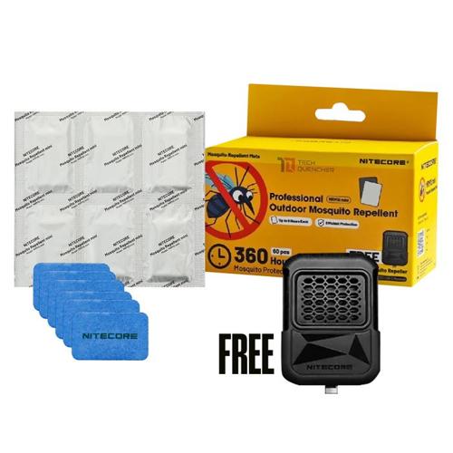 NITECORE PROFESSIONAL OUTDOOR MOSQUITO REPELLENT MATS WITH FREE MOSQUITO REPELLE