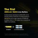 NITECORE 18650 RECHARGEABLE BATTERY 3.6V 10A 4000MAH