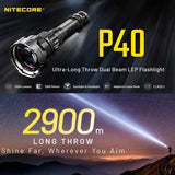 NITECORE P40 2000 LUMEN LONG THROW FLASHLIGHT