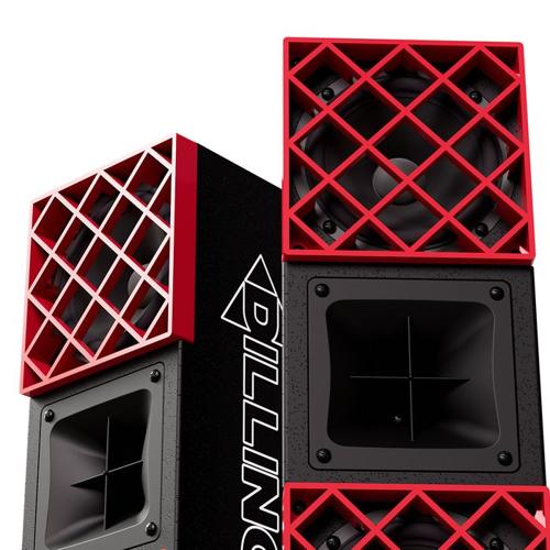 DILLINGER LABS DFA DEATH FROM ABOVE SKAA PRO BATTERY POWERED DUAL 5.5" SPEAKER