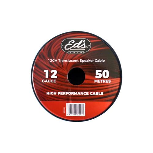 EDS 12 GAUGE CCA SPEAKER CABLE 50M TRANSLUCENT CLEAR